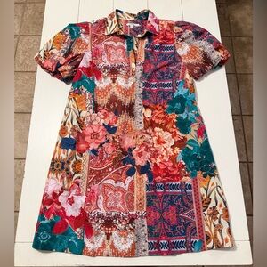 Chico's Multicolor Patch Print Dress